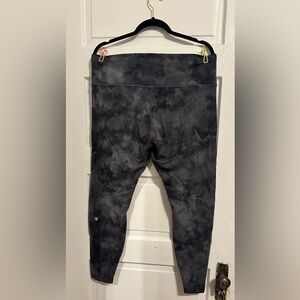 lululemon athletica Black Tie-Dye Leggings